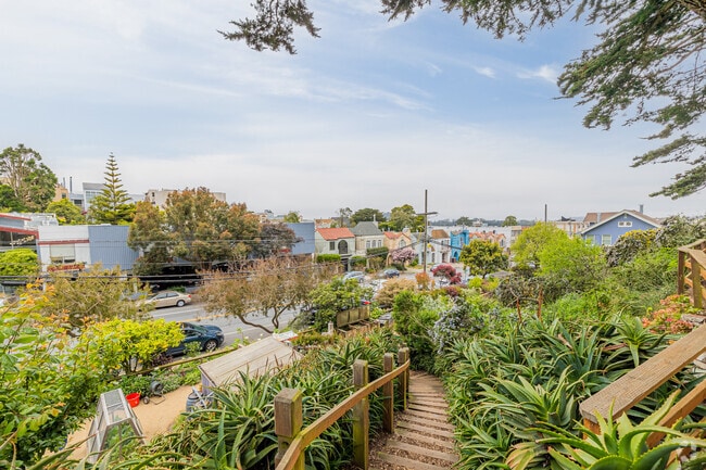 Volunteers manage the beautiful Garden for the Environment in the Inner Sunset.
