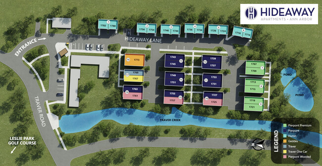 Mapa del sitio de Hideaway Apartments - Hideaway Apartments