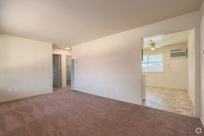 2BR, 1BA - 700SF - Living Room - Sunrise Apartments