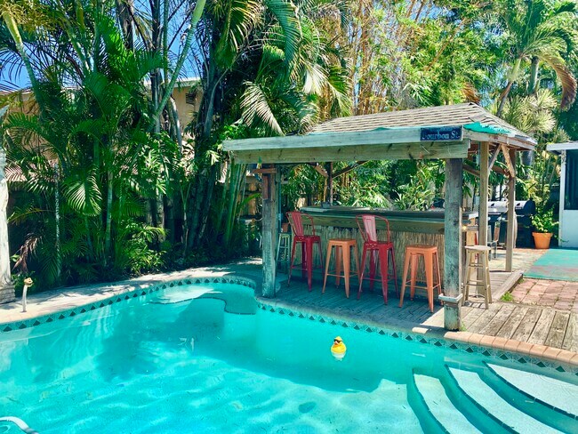 Private double backyard with pool. - 131 SE 2nd Ave