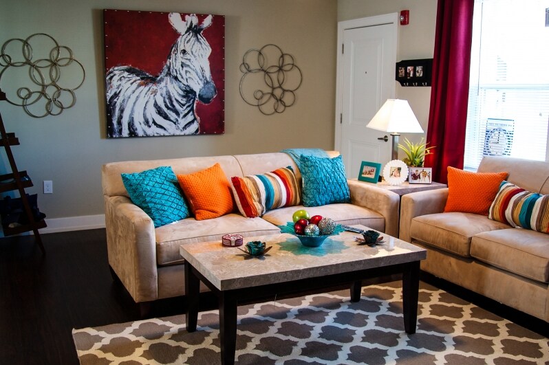 Model Living Room - 142 N LBJ Dr