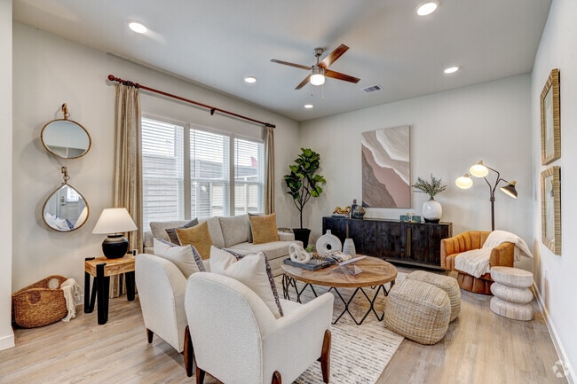 3BR, 2 1/2BA - 1685SF - Living Room - LightHaven at District West