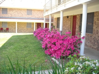 Jacskson St. Courtyard - Brenham Park Apartments