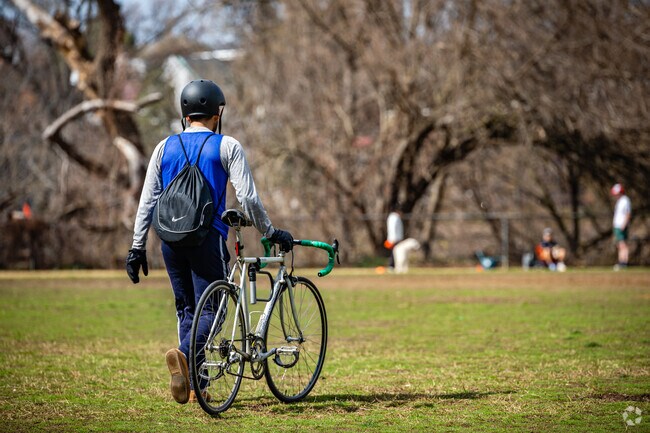 Many residents in West End commute to work on their bikes.