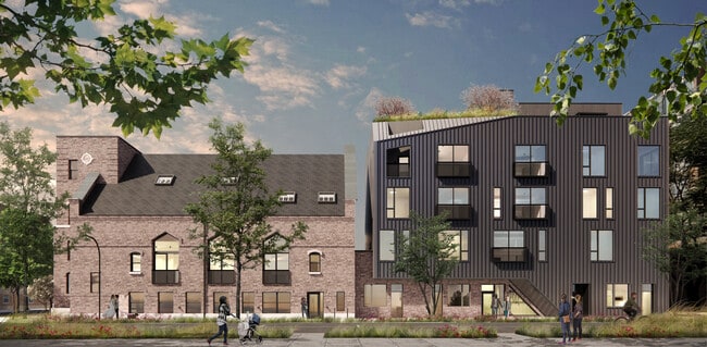 Exterrior Rendering - Lodge Evanston Apartments