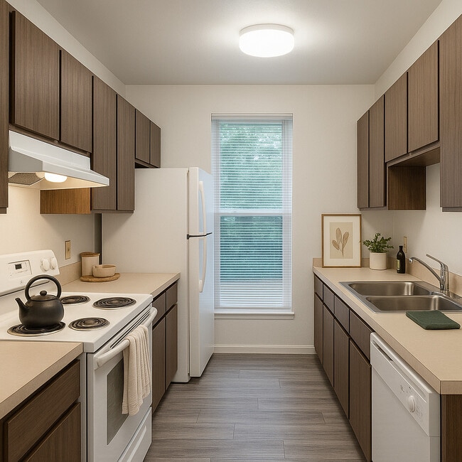 1.1 kitchen - Creekwood Apartments