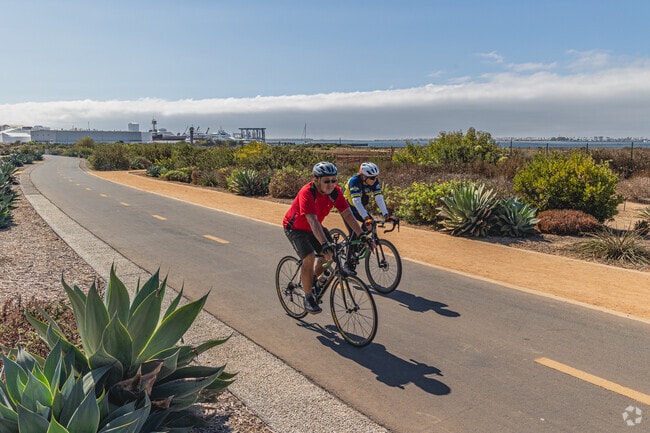 Cycling around San Diego is coveted by locals with protected bike lanes.