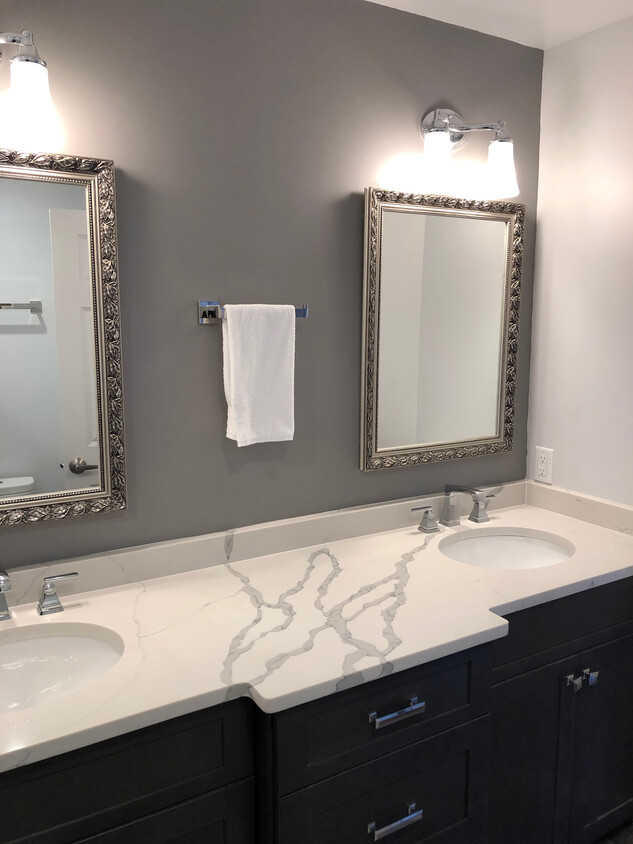 Quartz double sink and all new cabinets and mirrors - 11 Veterans Way