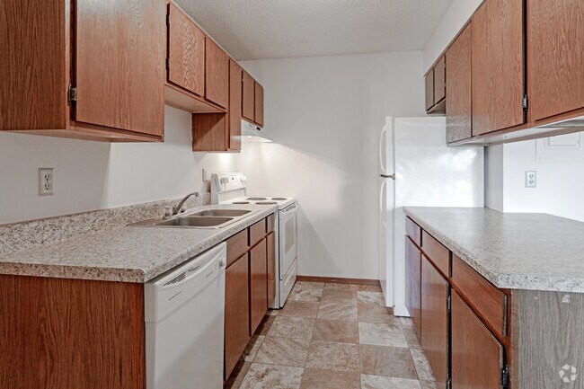 1 dormitorio, 1 baño - Cocina - Lone Oak Apartments