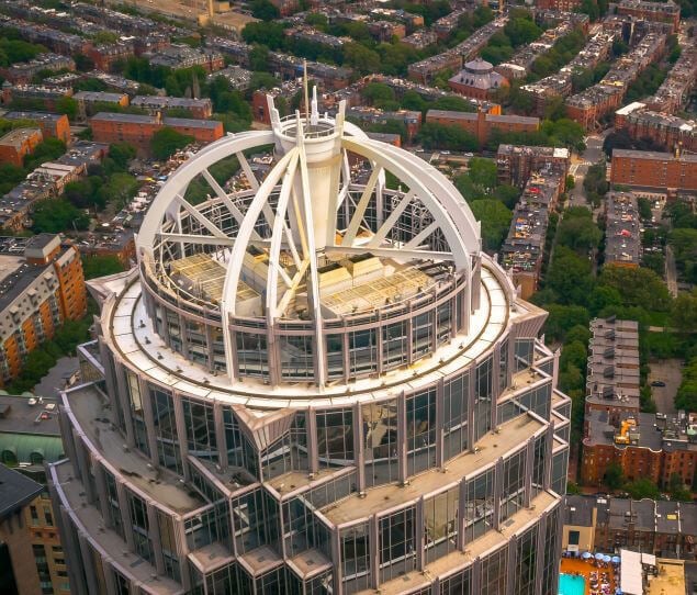 Looking down on Boston’s South End