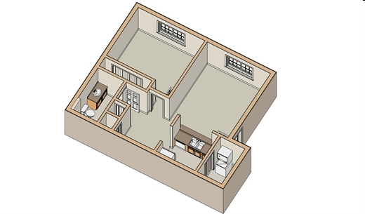 1HAB/1BA - Country Walk