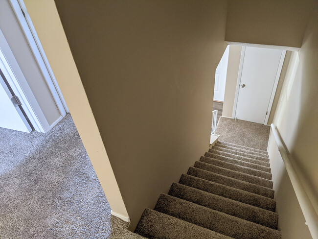 Stairs in 2 bedroom - Southdale Square Townhomes!