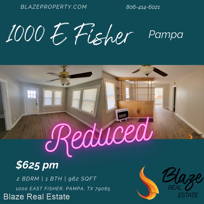 2 br, 1 bath House 1000 East Fisher House Rental in Pampa, TX