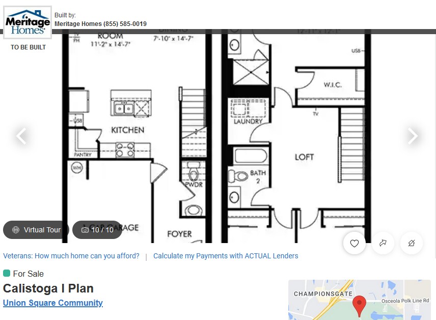 640 Legacy Lp, Davenport, FL 33896 Townhome Rentals in Davenport FL