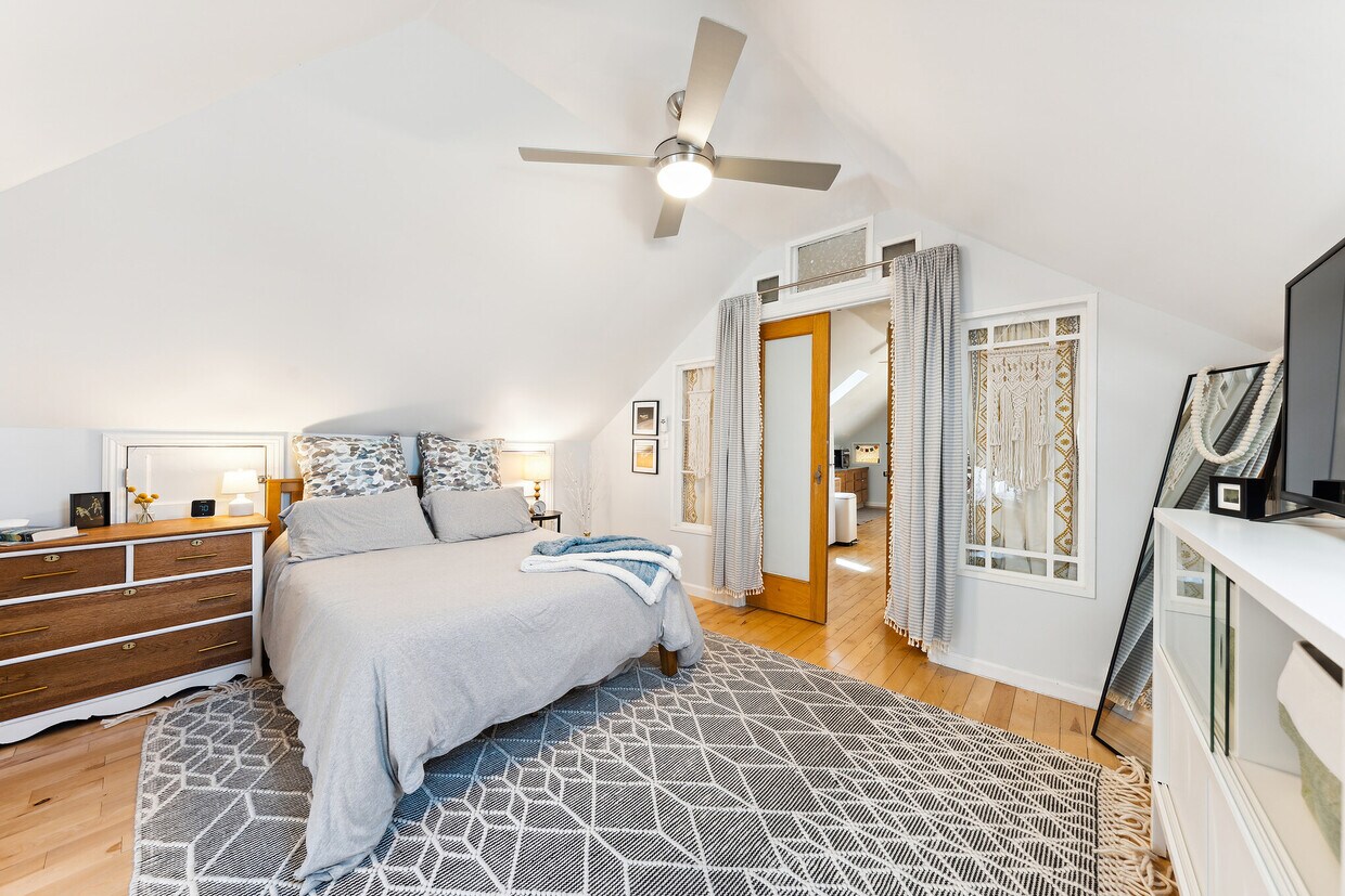 Bedroom with Tuft and Needle full size mattress - 2208 9th Ave