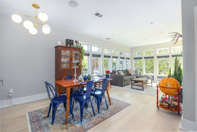 Dining area (West Elm light fixture). - 1001 Monroe St NW (Washington, DC) Apartment