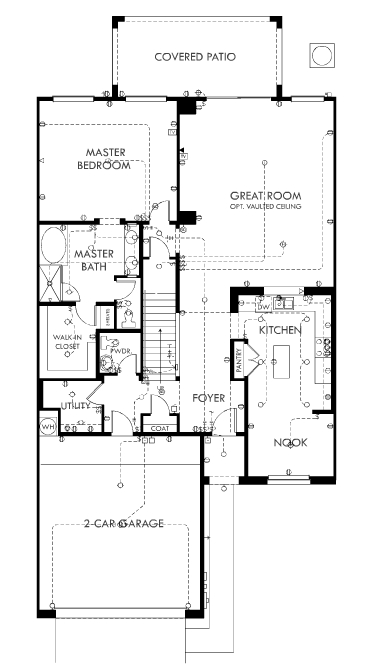 Plano de planta - Crescent Falls at Fulton Ranch