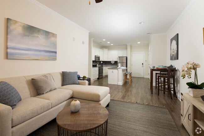 The Savannah - 2BR, 2BA - 1,152SF - Living Room / Kitchen - The Retreat at Sumter