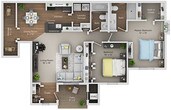 Two Bedroom, Two Bath (C2)