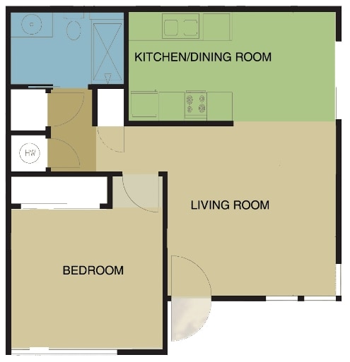 1HAB/1BA - Fair Plaza East Apartments