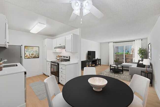 Paquete renovado I: cocina, sala y comedor con pisos de superficie dura - eaves Foster City