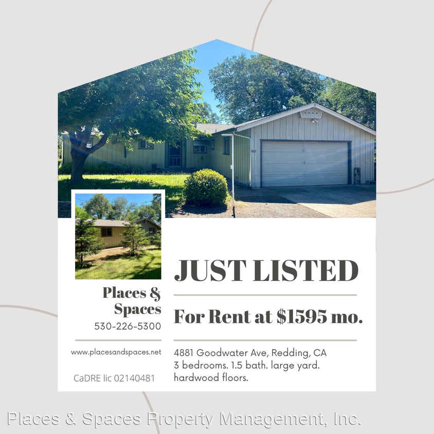 4881 Goodwater Ave, Redding, CA 96002 House Rental in Redding, CA