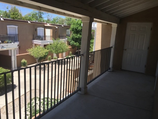 Balcony with storage closet - 663 Bishops Lodge Rd
