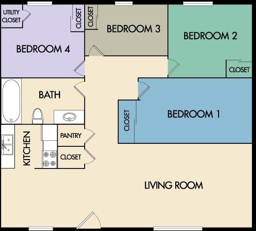 4HAB/1BA - Casa Loma