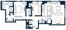 1 Bedroom 1.5 Bath - Unit 301