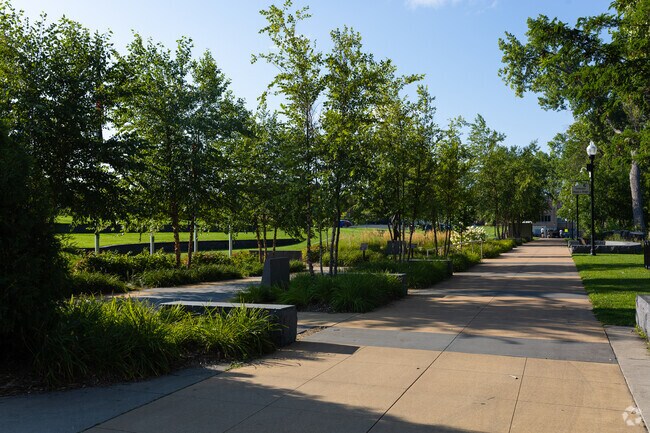 Rum River Regional Trail features walking paths in the neighborhood of Coon Rapids