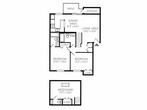 2 BEDROOM, 2.5 BATHROOM, 1215 SQFT.