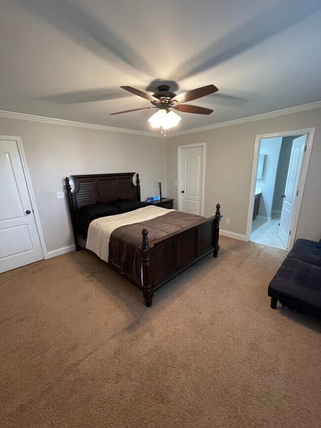 Master Bedroom (Ceiling Fan, Walk in Closet, Double Window View) - 209 Hilltop Dr SW