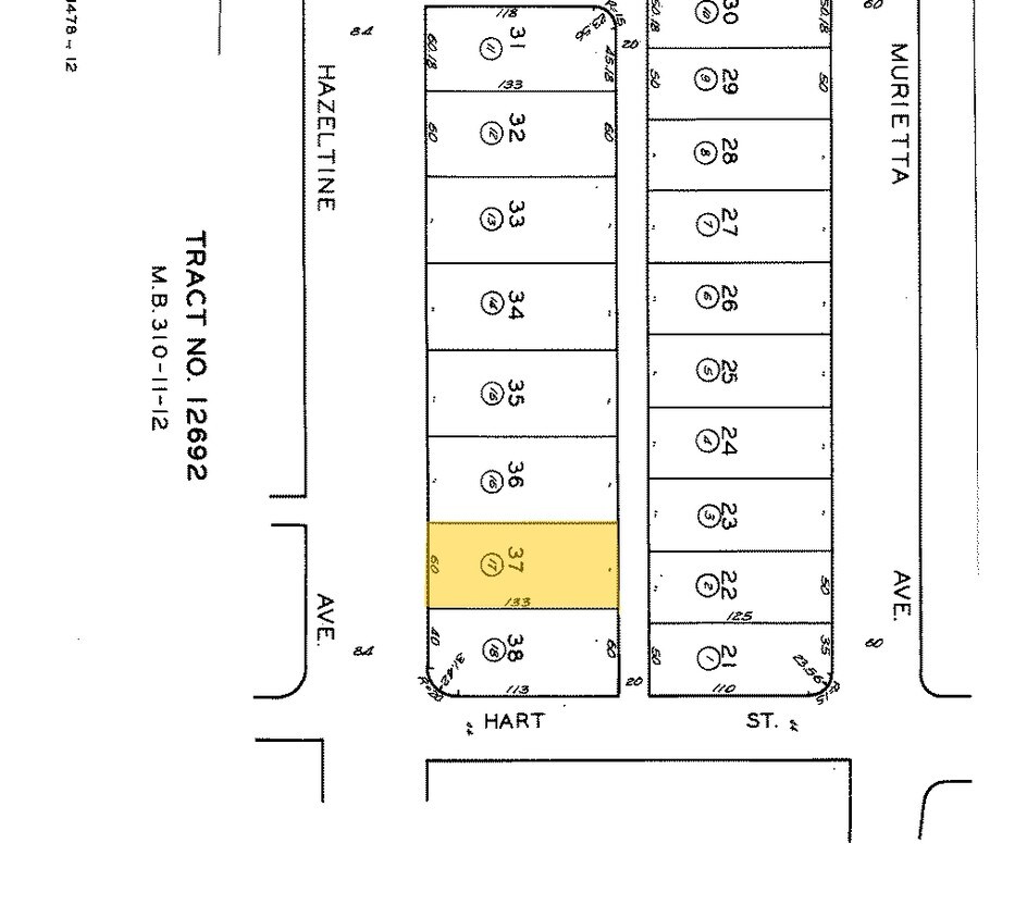 Plat Map - 7008 Hazeltine Ave