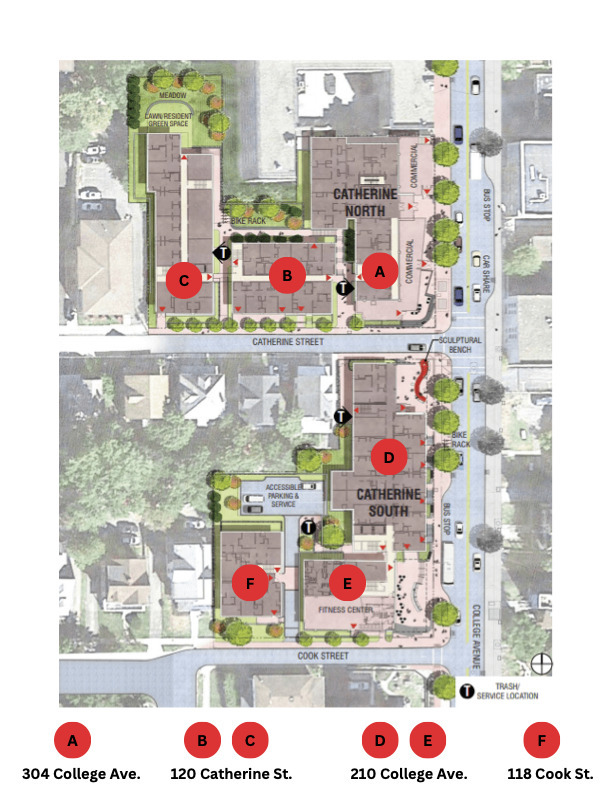 Mapa del sitio - Catherine Commons