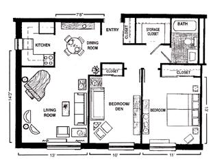 2BR/1BA - Eastgate Village