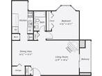 1 Bedroom 800SqFt