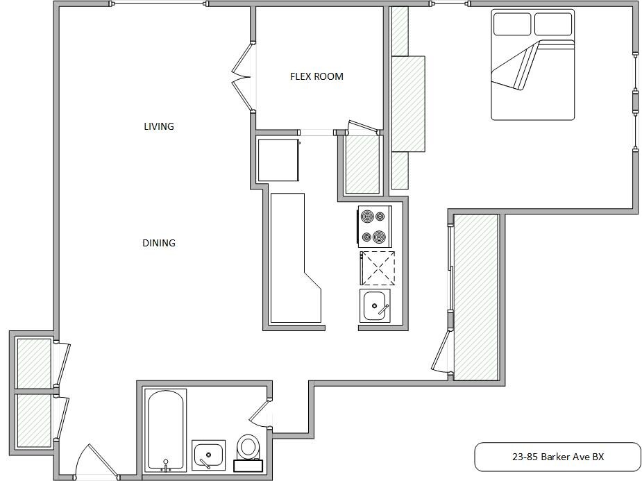 Floorplan - 2385 Barker Ave