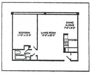 apartamentos de una habitación modelo - 1220 N Broad St