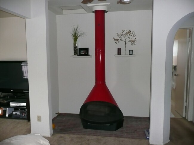 Working gas fireplace. - 3538 Georgia St