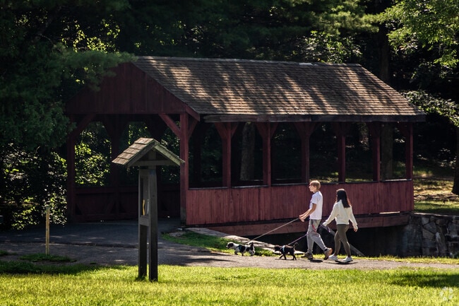 Simsbury is a peaceful town where you can enjoy walking and nature.