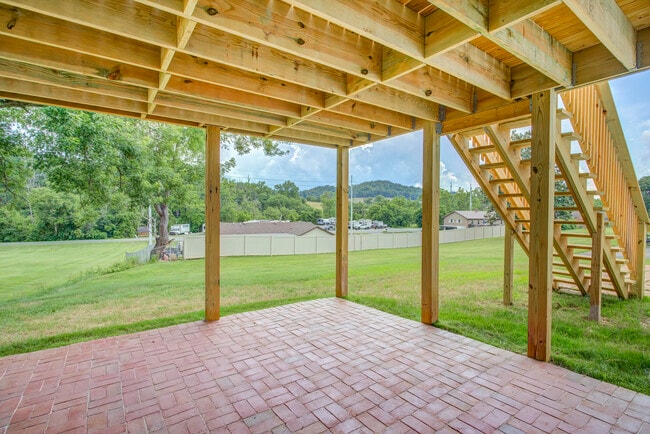 New paved brick patio - 288 Beaver Rd
