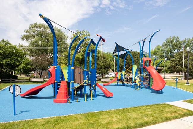 Nagel-Perri Park's colorful playground is inviting to Northlake residents.
