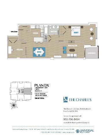 Plan d'étage - The Charles Apartments I & II