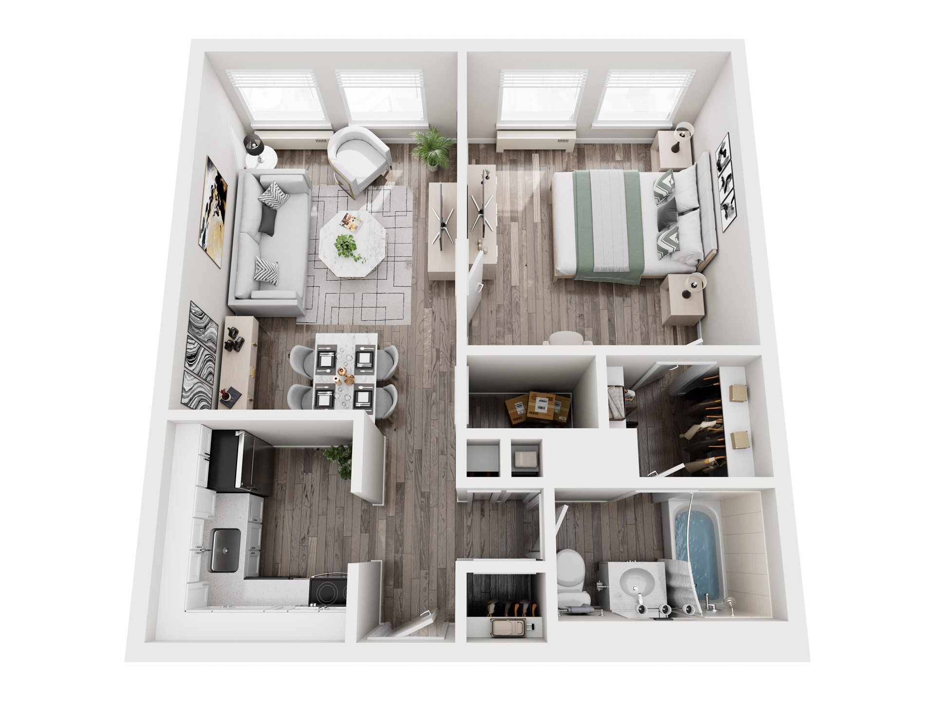 LIV Cleveland – 1 Bedroom 1x1