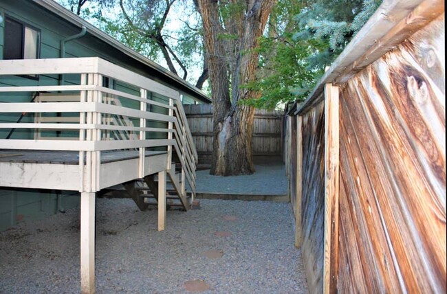 From the other side of the deck looking into the yard - 1228 Maple Street