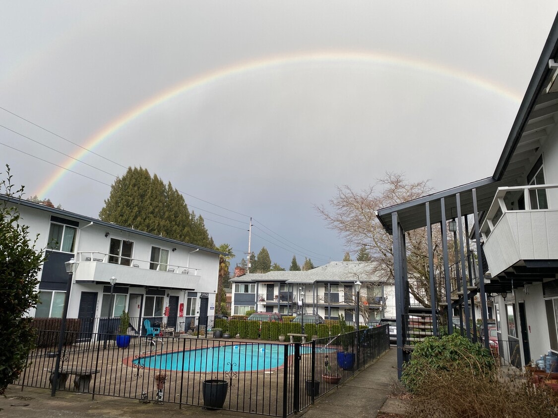 Apartment Community Pool with Rainbow! - 6404 SE Division St