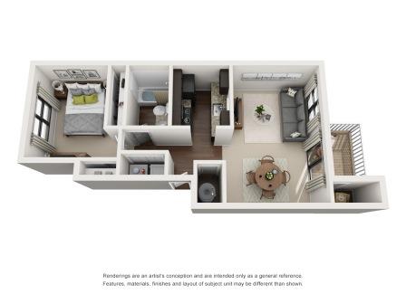 3D Apartamentos amueblados 1HAB/1BA - Whispering Hills Apartments