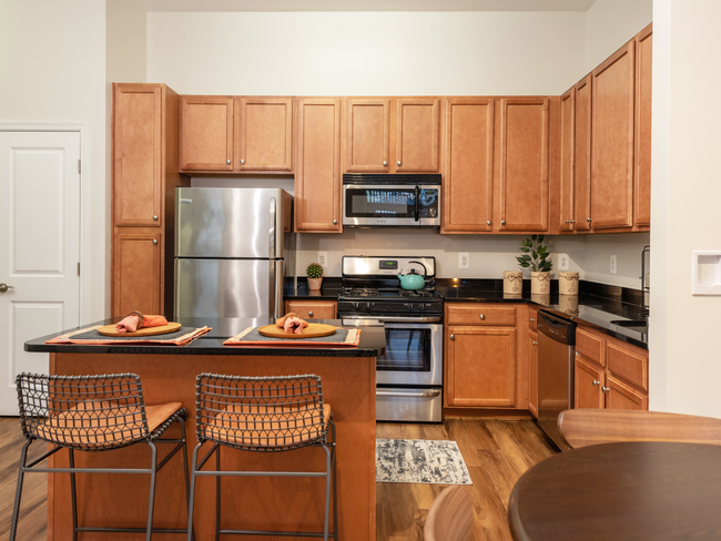 Cocina del apartamento - The Point at Monroe Place