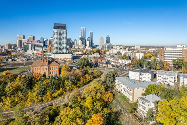 Aerial Photo - Jasper Ave Lookout 1 Apartments