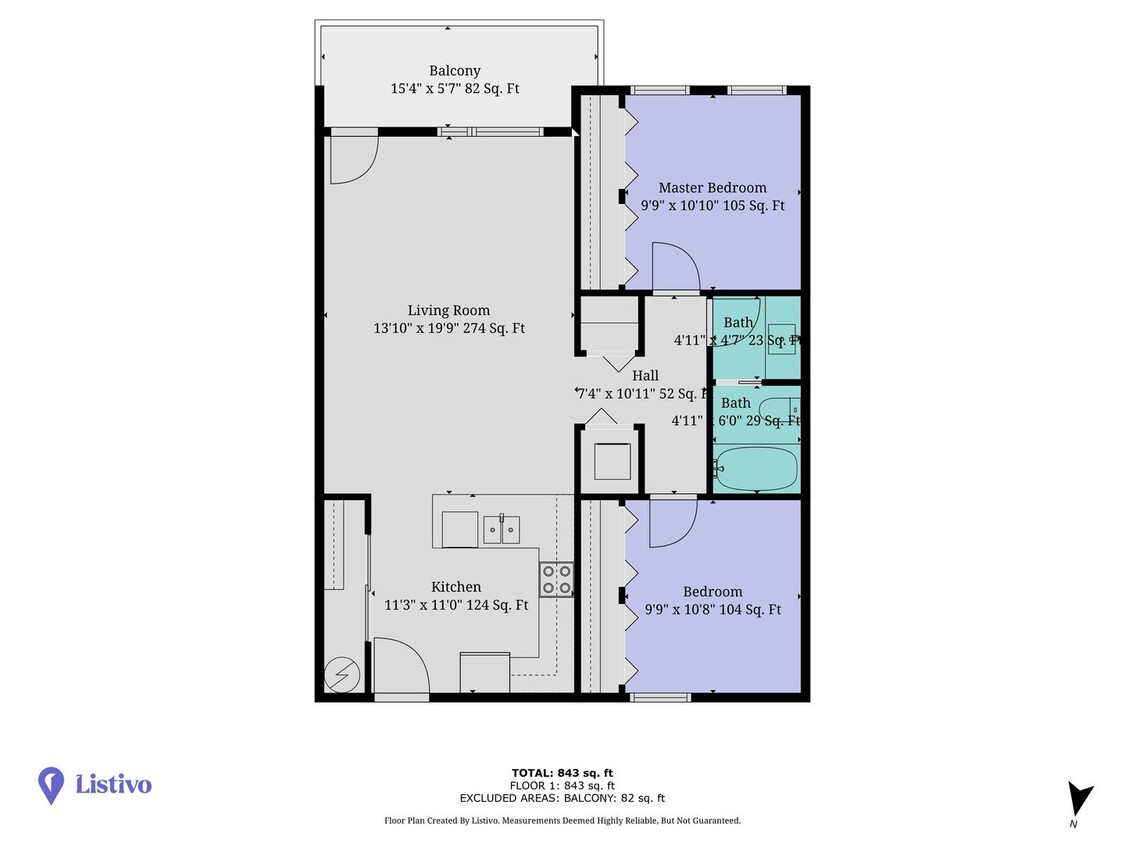 Primary Photo - Explorer Units-2 Bedroom 1 Bathroom